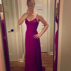 Joanna August Long Fuchsia Dress